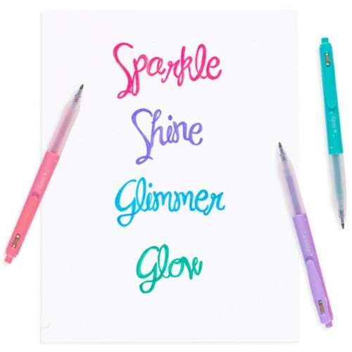 Ooly gelbalpennen glitter - 4st