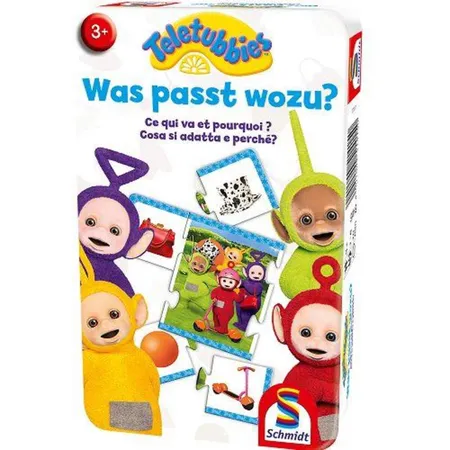 Schmidt Spiele Bring-mich-mit-Spiel Teletubbies Was passt wozu?
