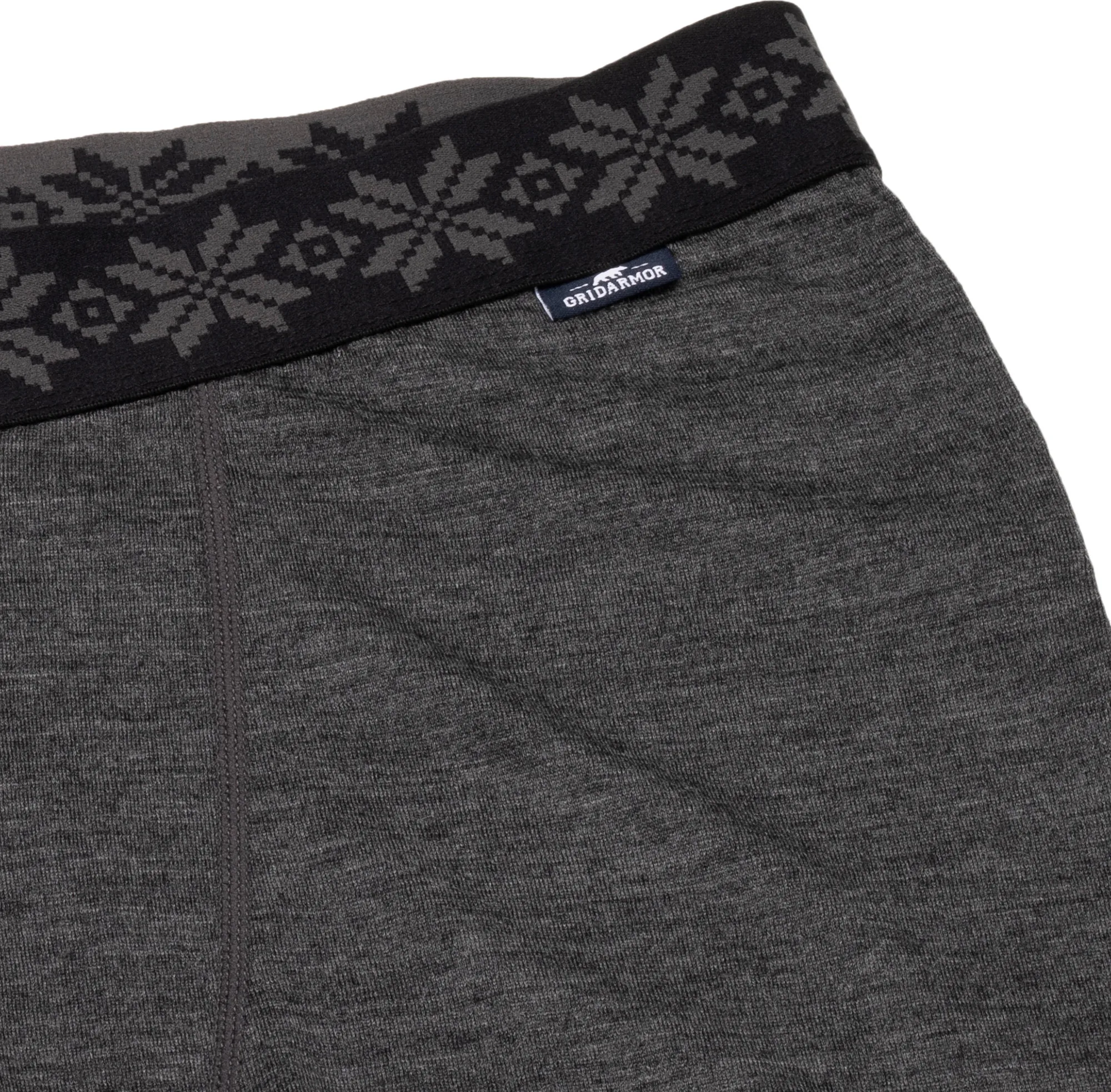 Gridarmor Viks Wool Undertøy Longs Men Dk. Greymelange