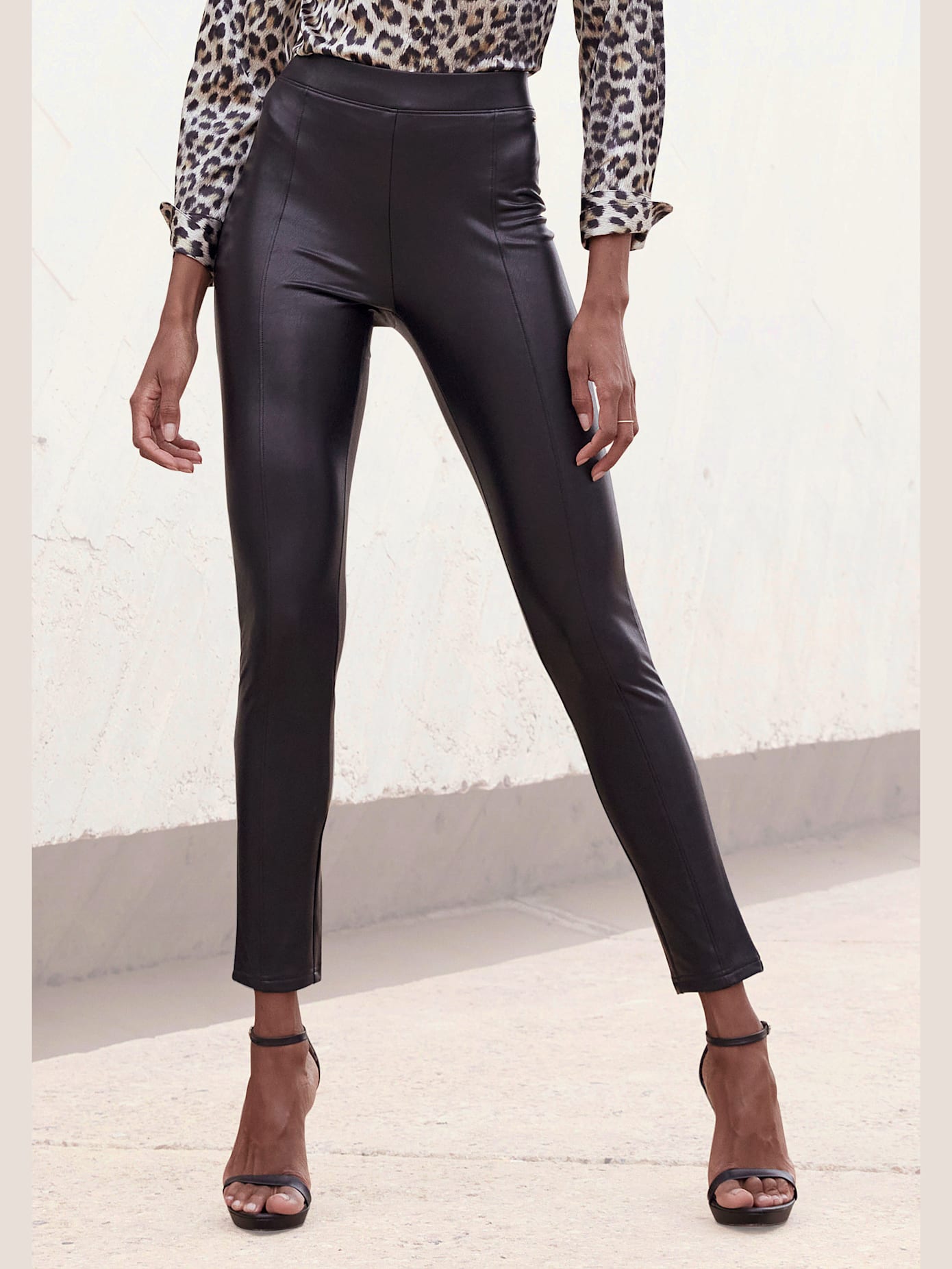 Legging caleçon basique en synthétique