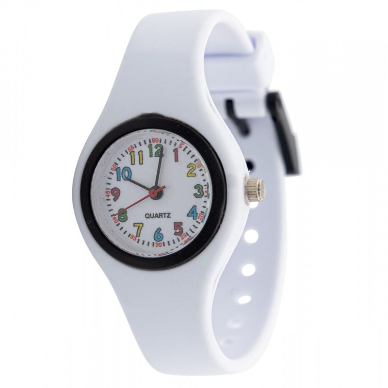Montre Unisexe CHTIME bracelet Silicone Blanc