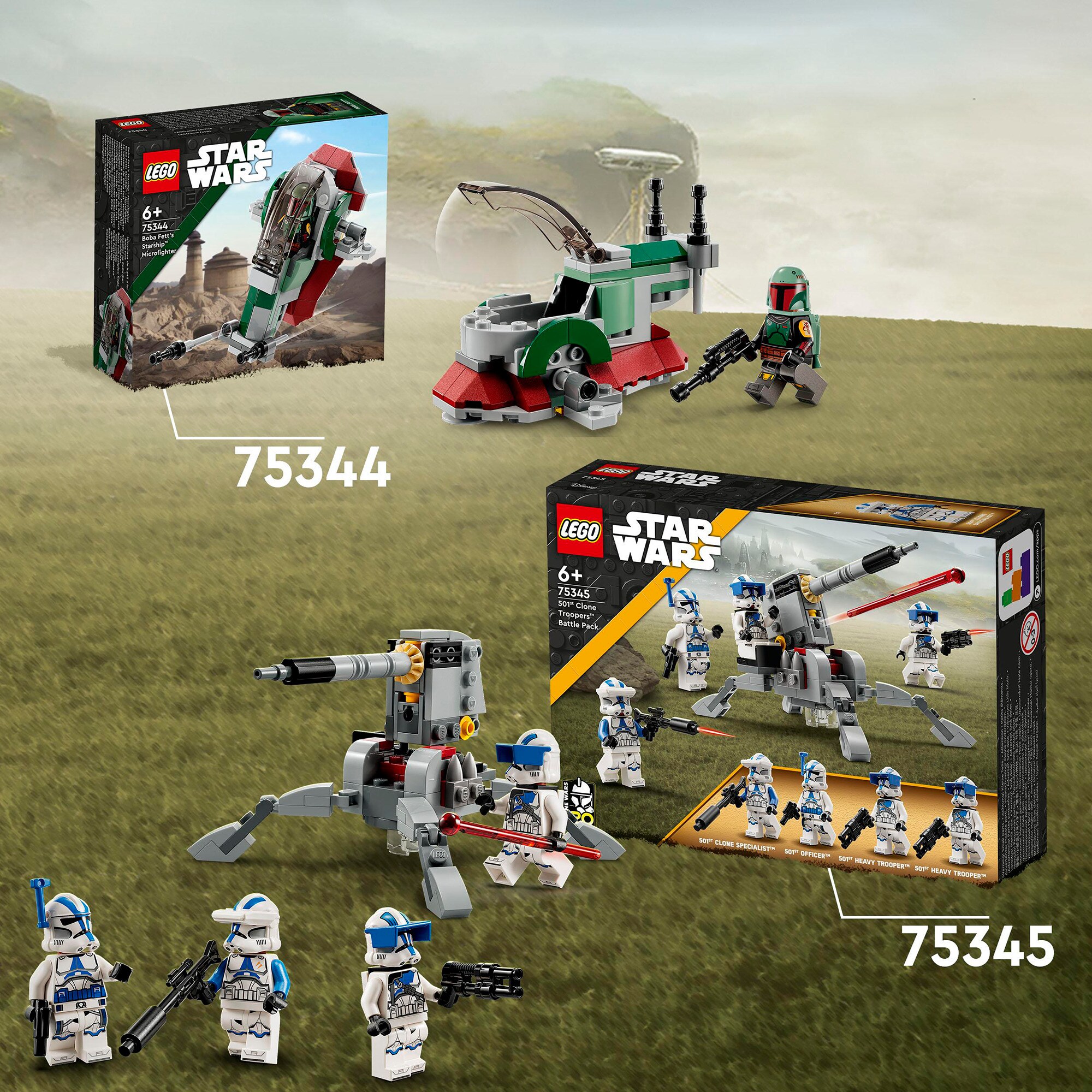 LEGO Konstruktionsspielzeug Star Wars 501st Clone Troopers Battle Pack