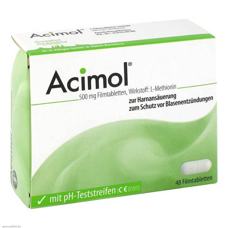 Acimol mit pH Teststreifen Filmtabletten, 48 St