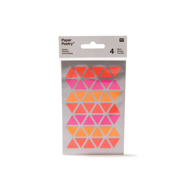 Sticker Paper Poetry Dreiecke