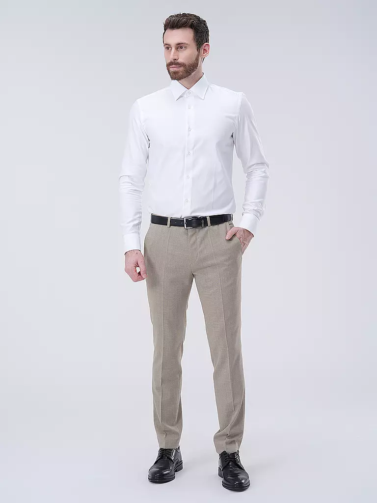 BOSS Hemd Slim Fit HANK  weiss