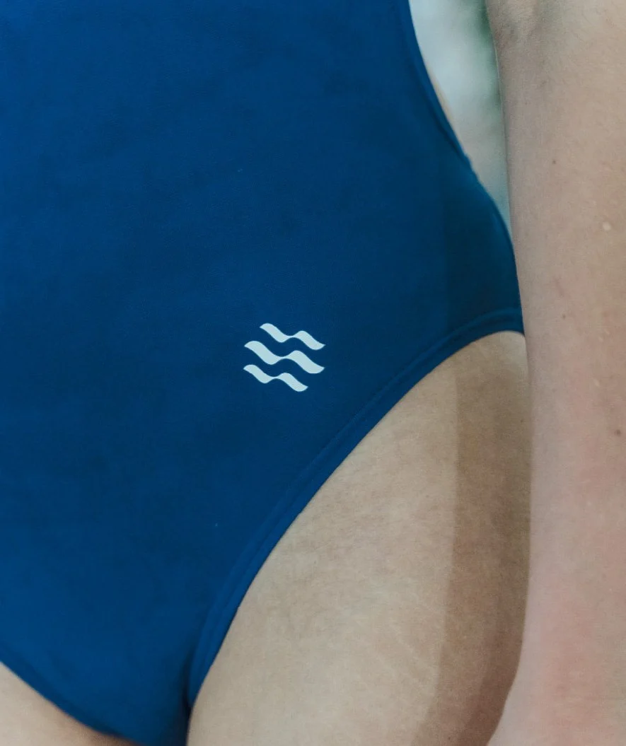Watery badedragt til damer - Swim Rider Solid - Navy Blå