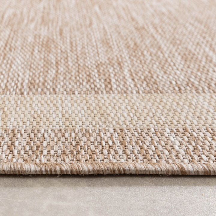 In- & Outdoor loper - Sierra Border Beige/Creme