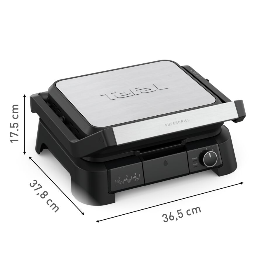 SuperGrill 3-in-1 GC510D contactgrill, barbecue en ovenstand
