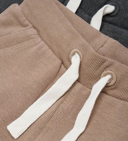 Minymo Sweatshorts - 2-pak - Fossil