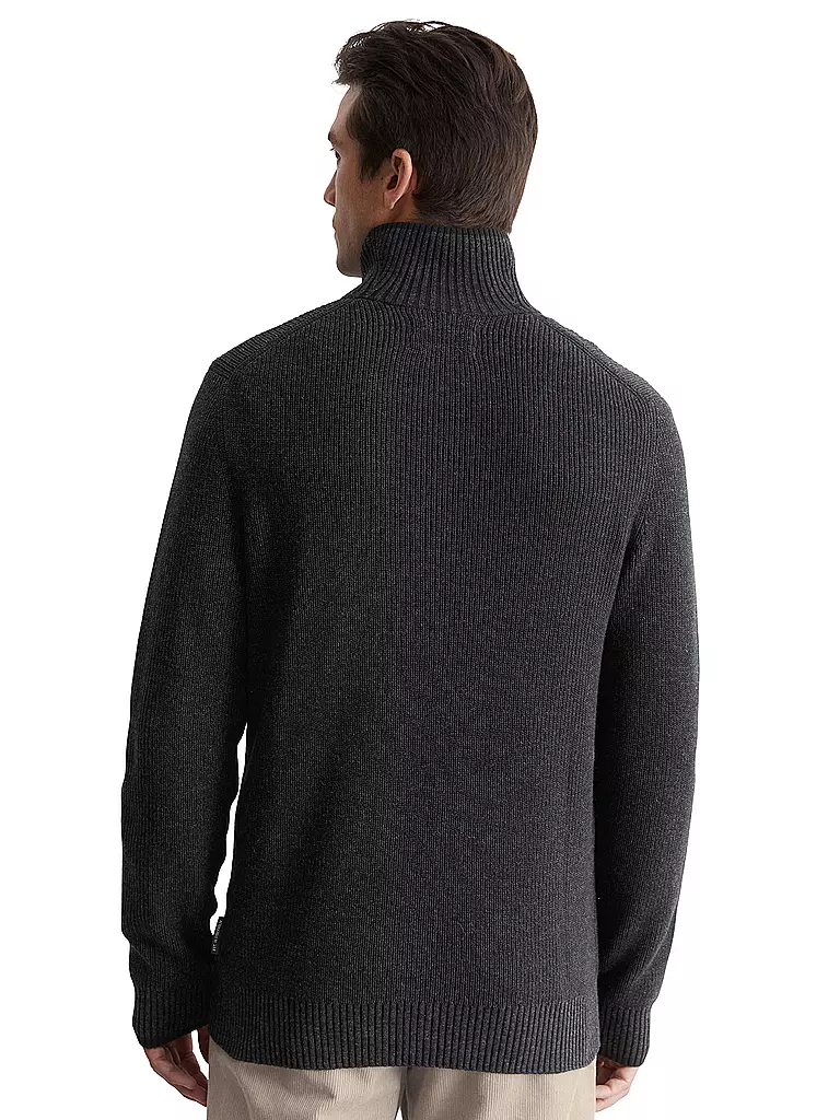 MARC O'POLO Troyer Pullover schwarz