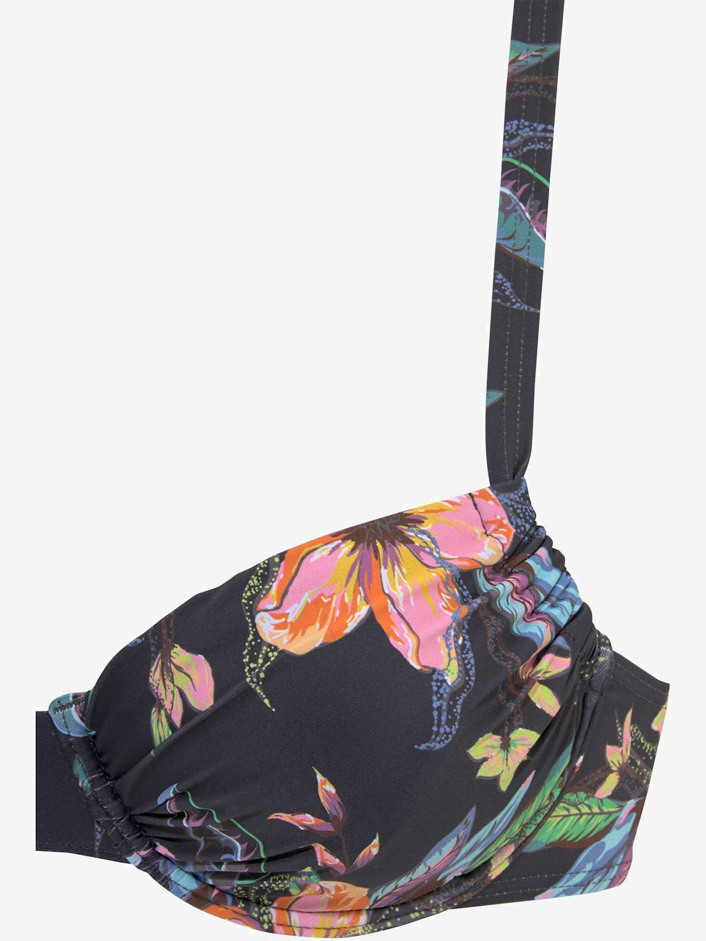 Haut de maillot de bain à armatures design floral