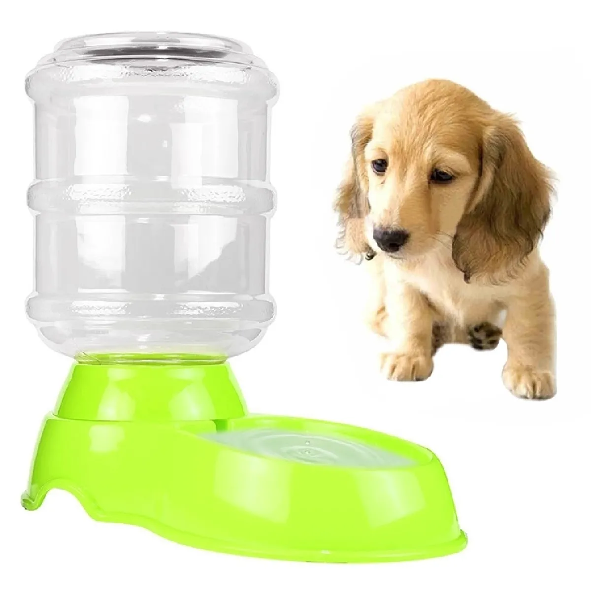 Wewoo Distributeur d'eau animaux - Vert 3.5L