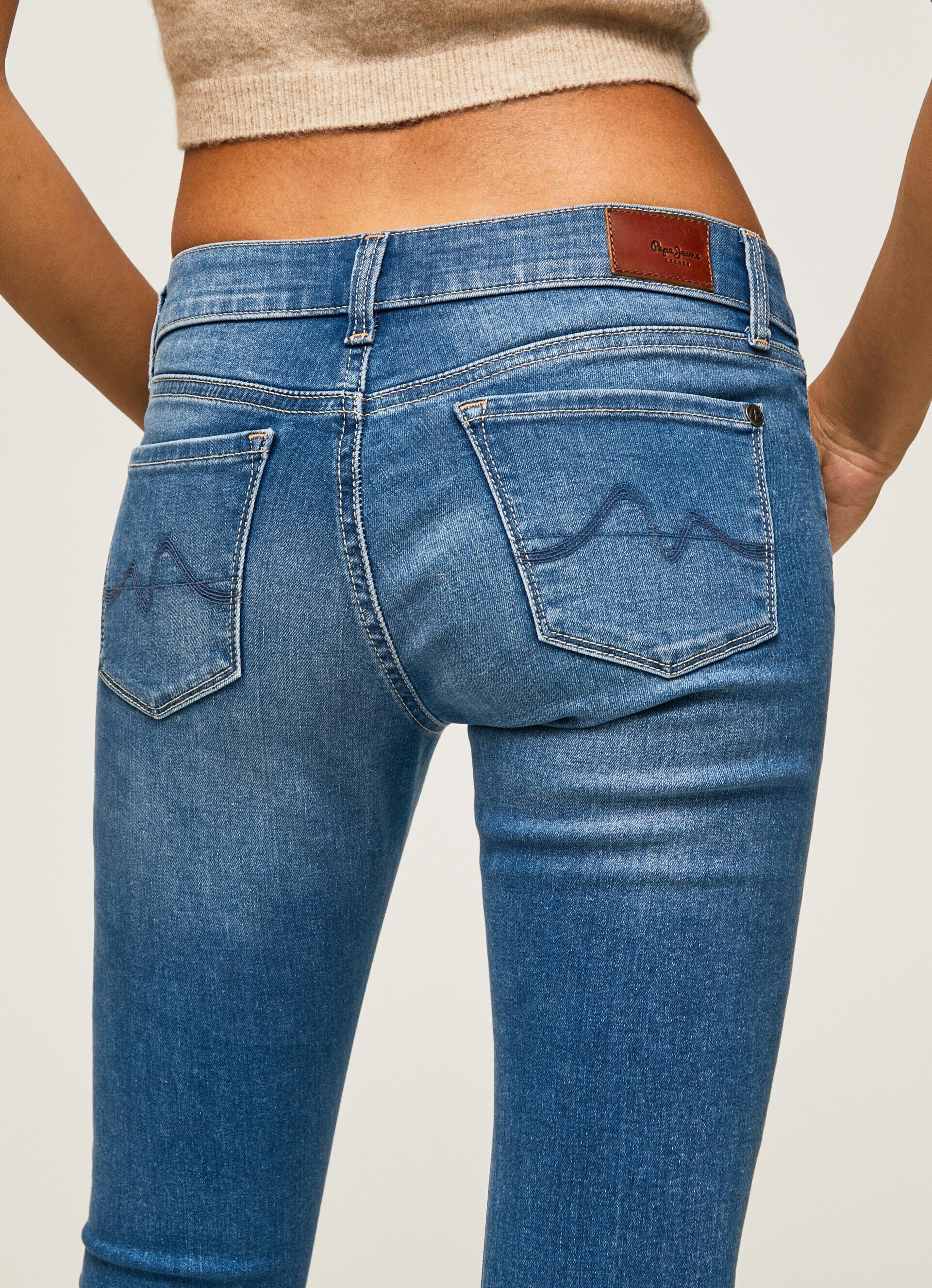 Calça jeans skinny de cintura média SOHO FIT - jeans