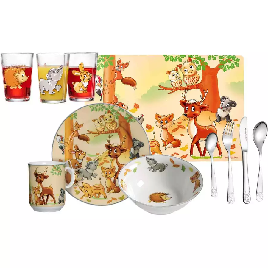Ritzenhoff & Breker GmbH & Co. KG Kinderset Waldtiere 11er Set bunt