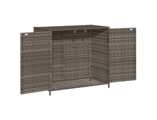 VIDAXL - Armoire de jardin Armoire de rangement de jardin gris 83x45x76 cm résine tress...
