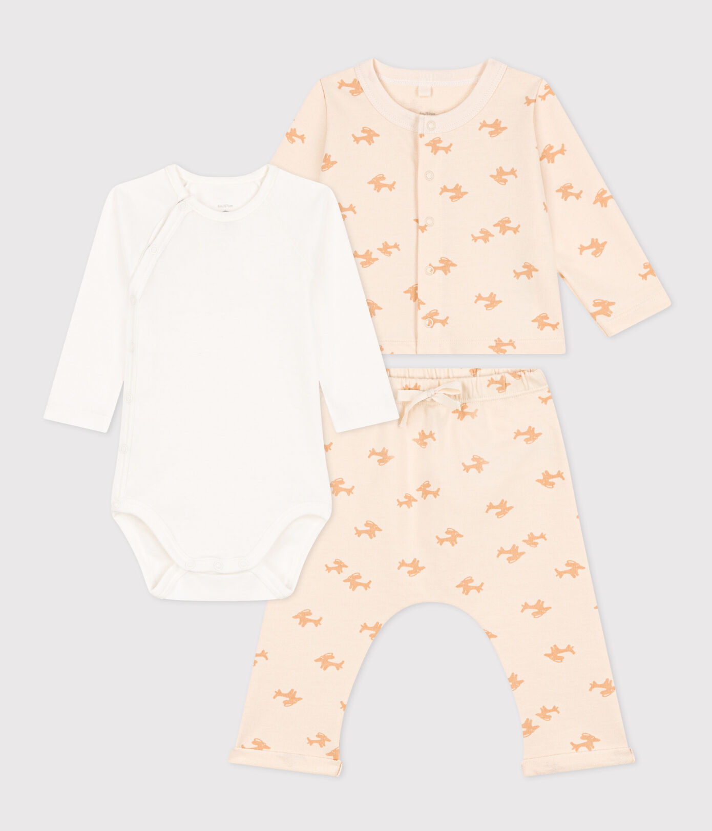 Ensemble en molleton imprimé bébé