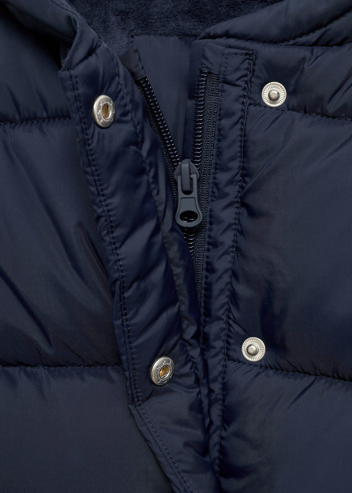 Mango Kids winterjas donkerblauw