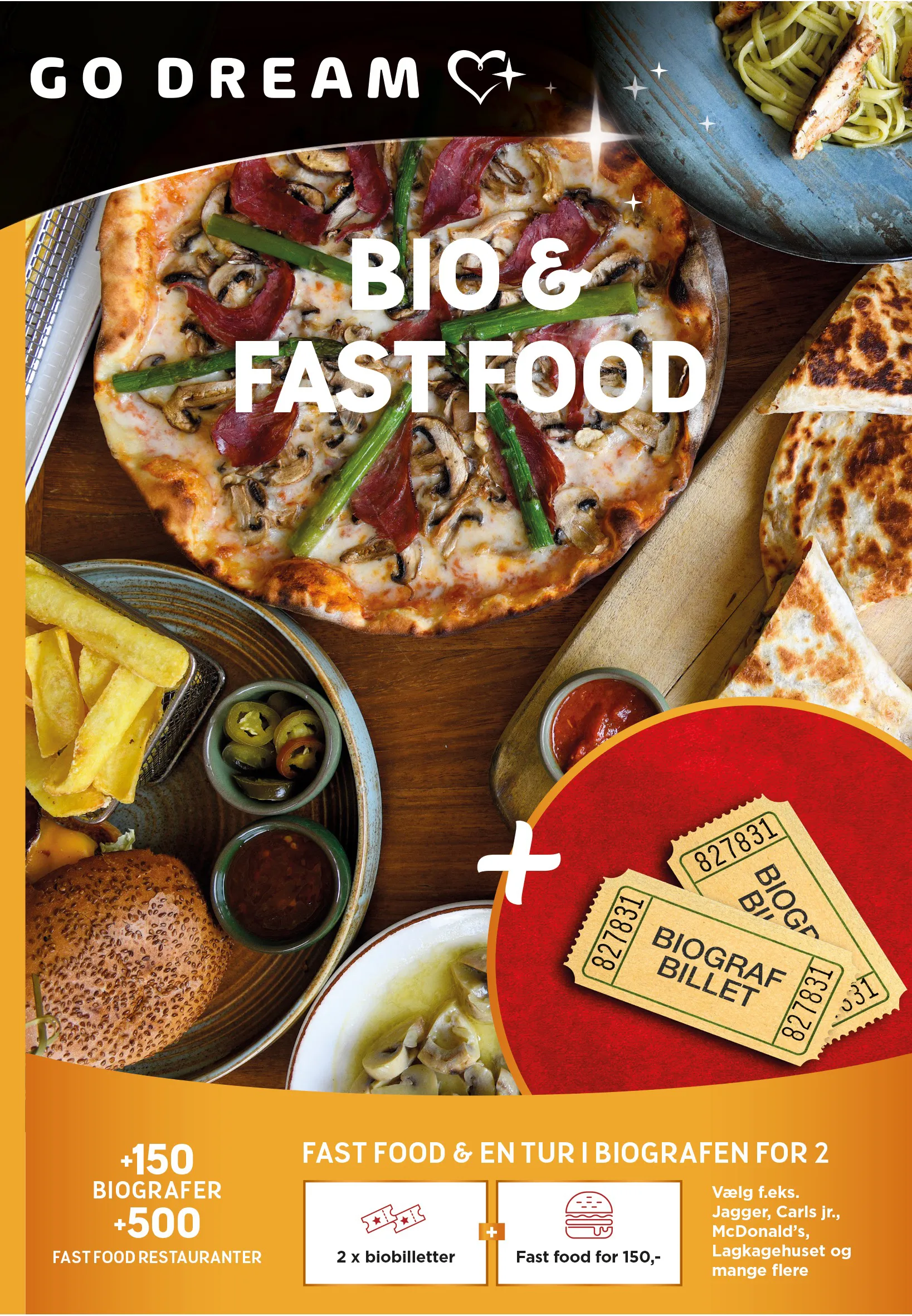 GO DREAM Gavekort - Bio & Fastfood