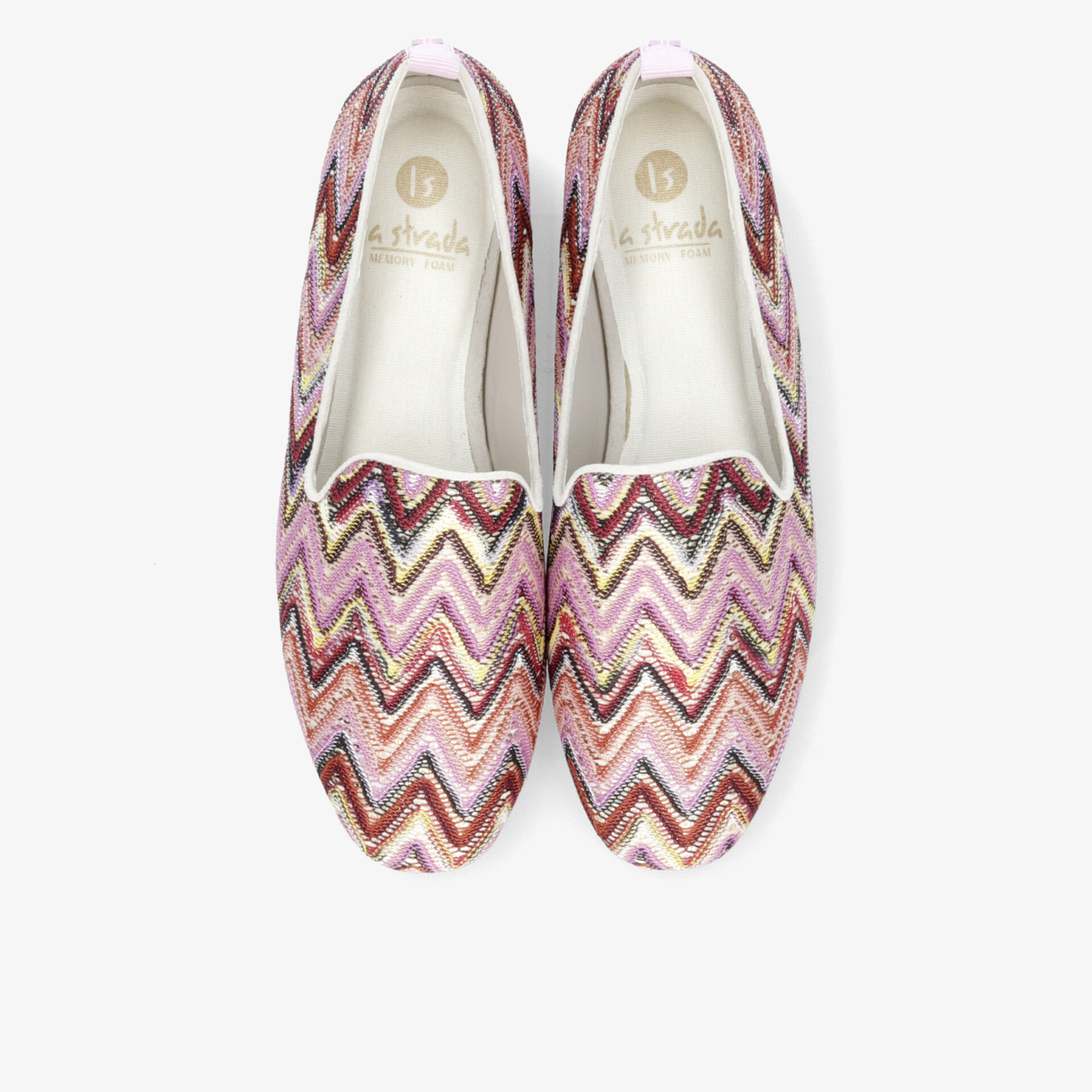 la strada Damen Slipper rosa