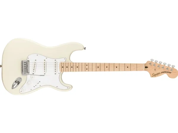 Squier Affinity Stratocaster Electric Guitar, - White