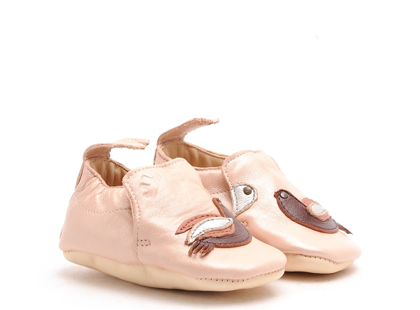 Easy peasy chaussons bebe my bluemoo oiseau rose