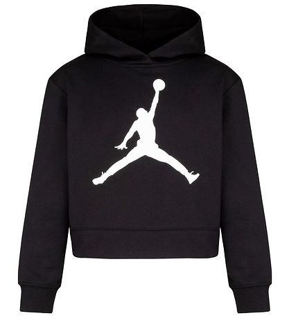 Jordan H?ttetr?je - Cropped - Jumpman Core - Sort m. Hvid