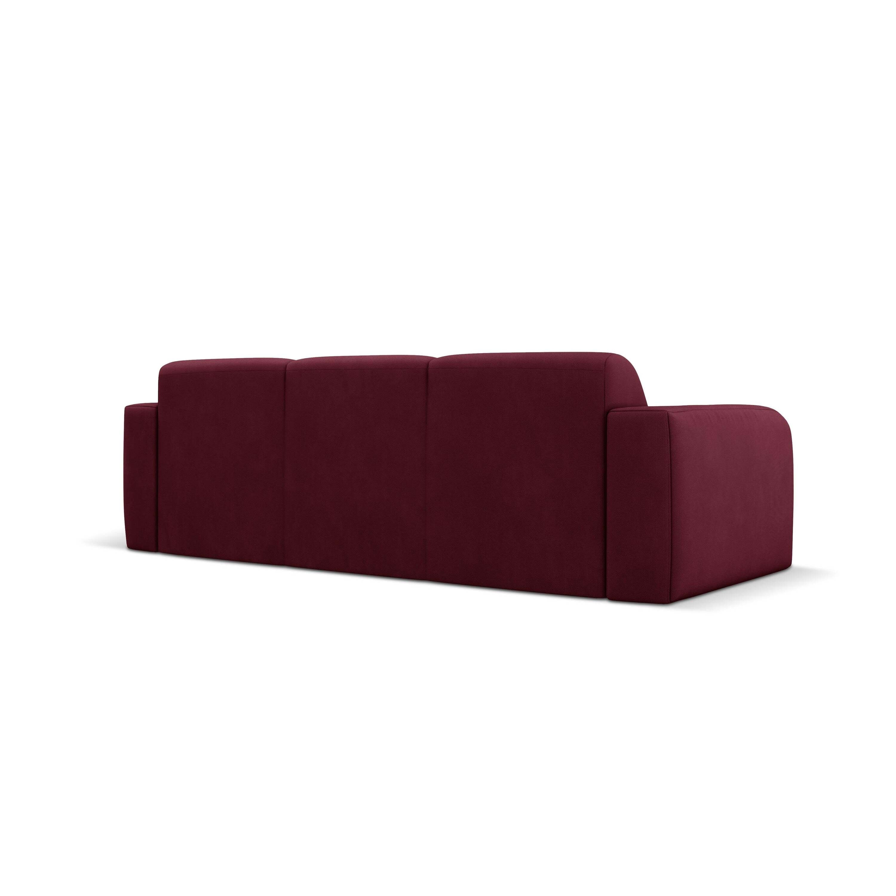 Windsor & Co Lola 3-zitsbank - Chenille - Bordeauxrood