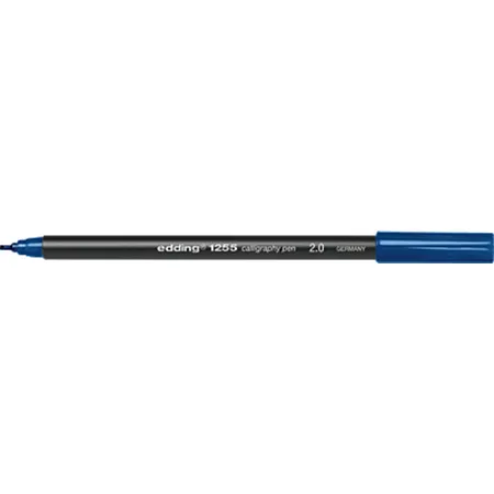 edding 1255 Calligraphy pen, 2mm stahlblau