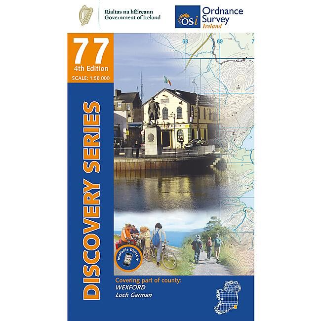 ORDNANCE SURVEY - 77 WEXFORD IRLANDE 1 50 000