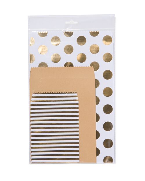 6 sacs cadeaux en papier 16x12/22x17/31x21