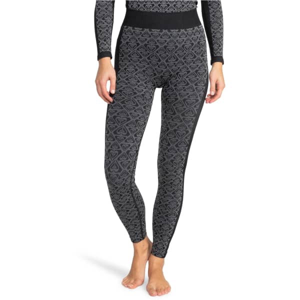 Collant thermique ROXY CHILL OUT SEAMLESS HEART PANTS TRUE BLACK
