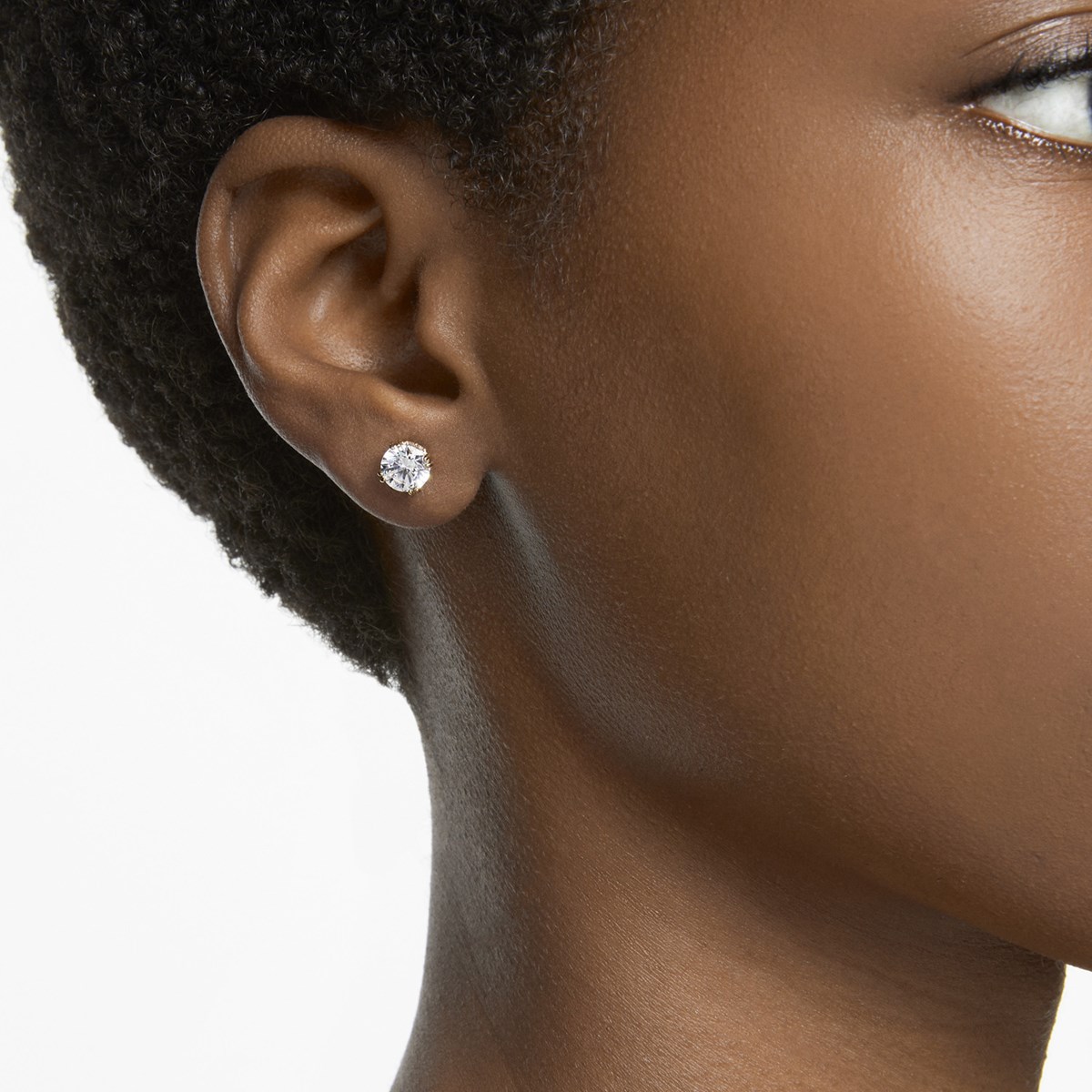 Clous d'oreilles Swarovski Constella dorés