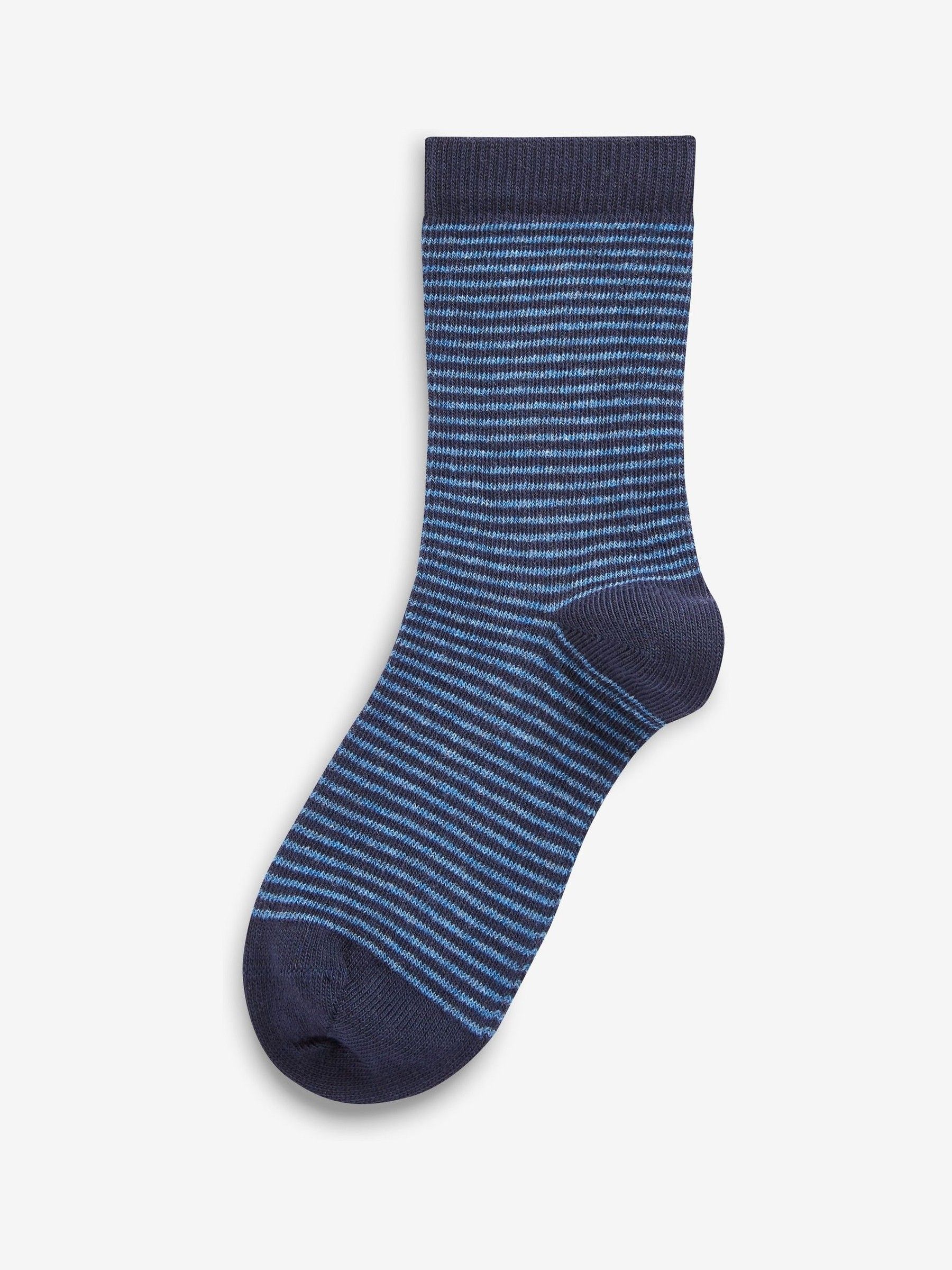 Blauw camouflage/strepen - Set van 7 paar rijke sokken
