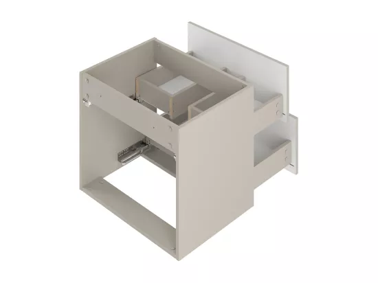 Meuble double vasque encastrée 120cm Izae Cachemire