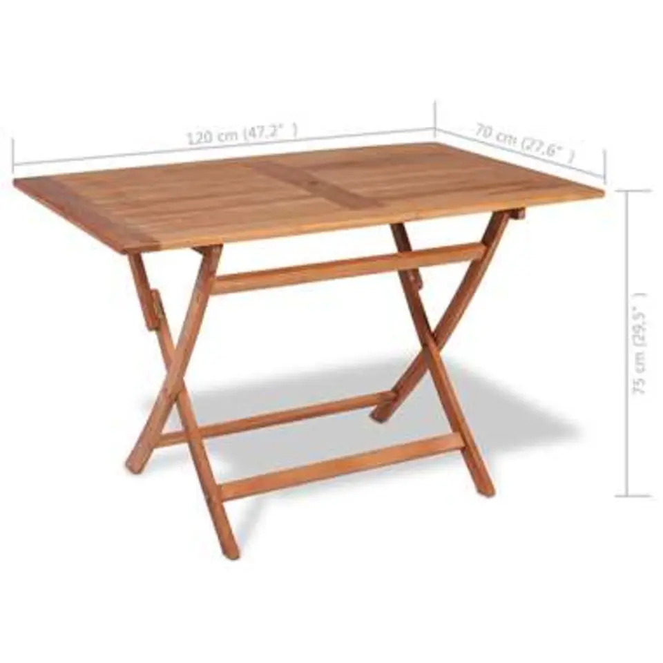 vidaXL - Bistroset - Bruin - Hout