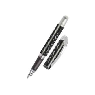 Online College Style - Stylo plume - noir/argent