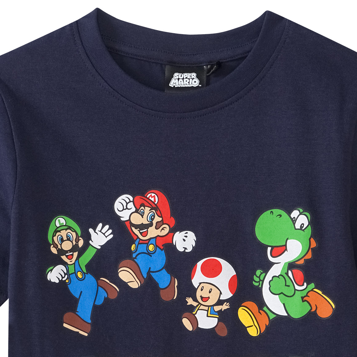 Topolino Super Mario T-Shirt mit Print dunkelblau