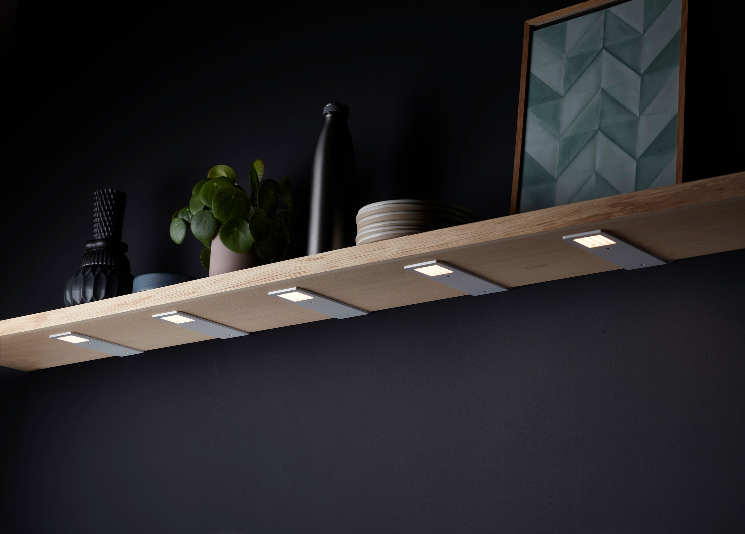 Loevschall LED Unterbauleuchte »Stella Alu ON/OFF« LED-Modul 5 Stk.