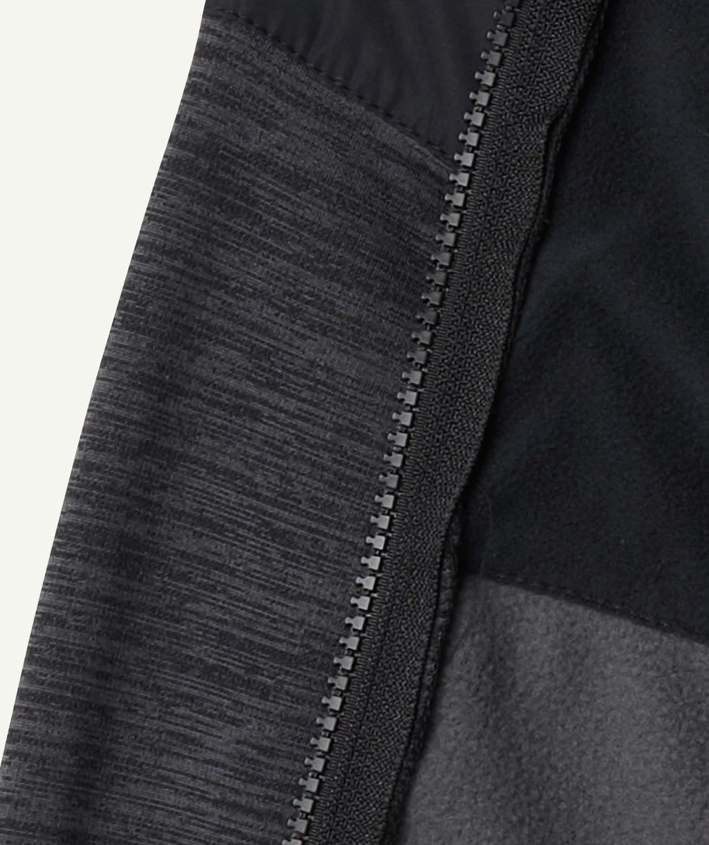 COLUMBIAVESTE GARÇON OUT-SHIELD DRY POLAIRE NOIRE AVEC ZIP
