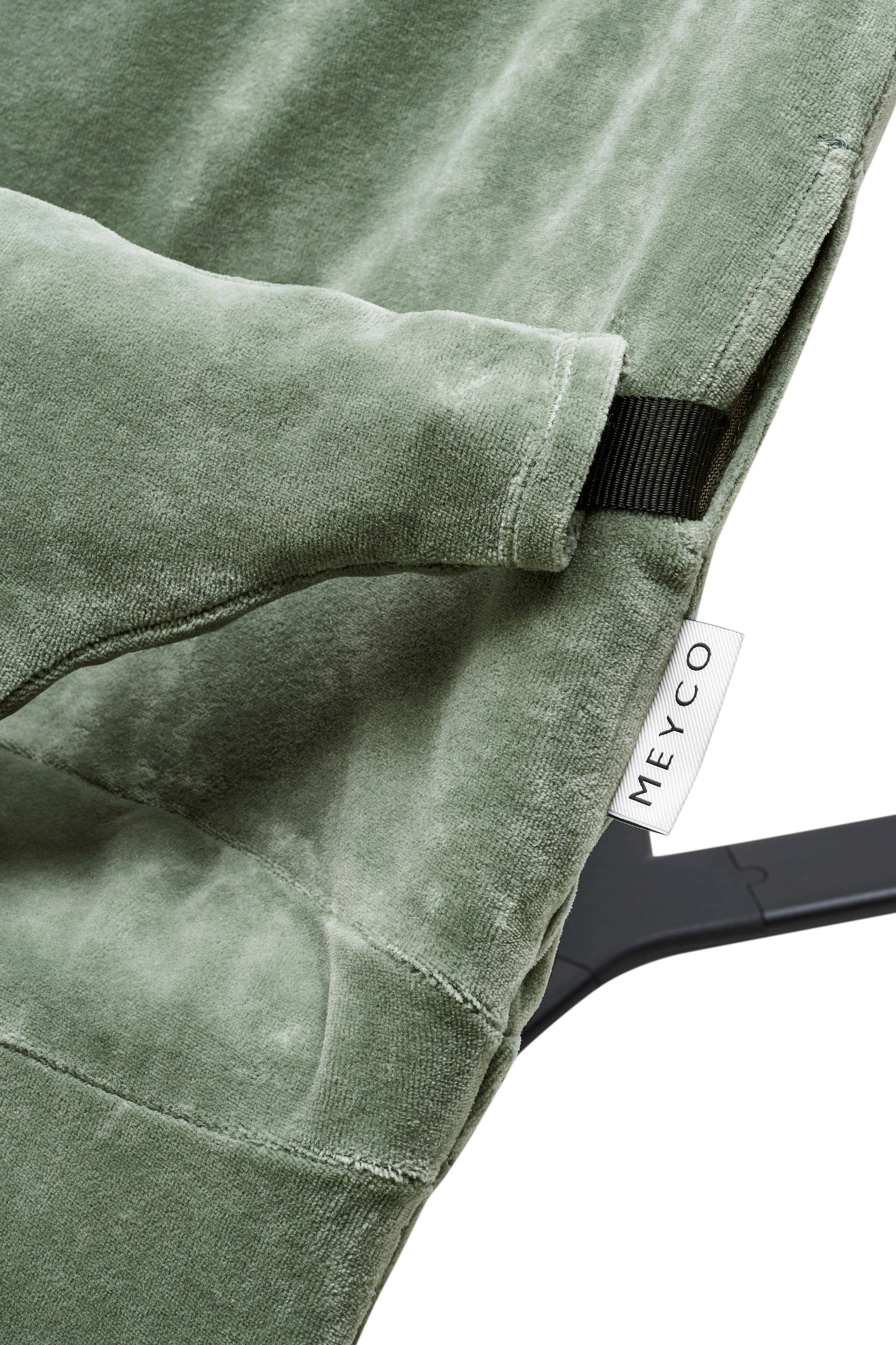 Meyco wipstoelhoes Velvet de Luxe Forest Green