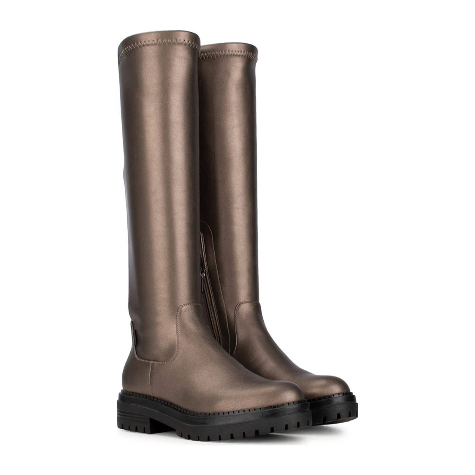 POSH by Poelman hoge laarzen brons