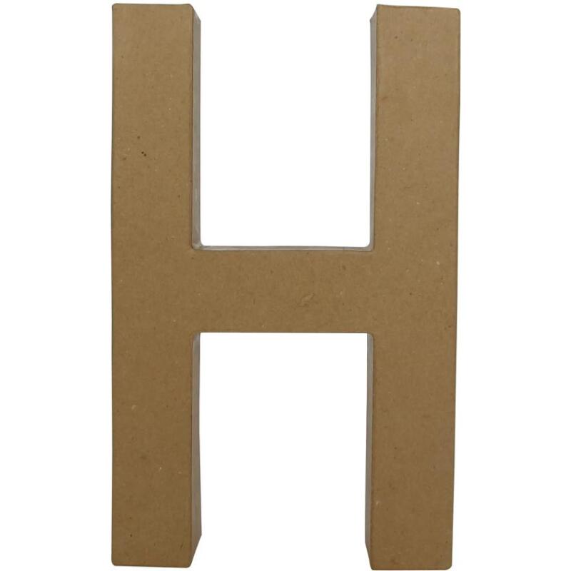Lettre H fantaisie - Kraft