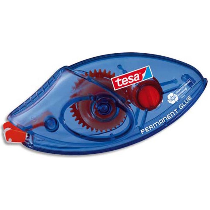 Colle tesa roller jetable permanent ergonomique ruban haute qualité plastique emballage recyclé 8.4mmx8.5m
