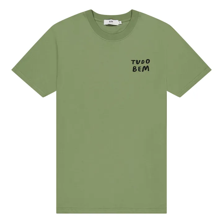 Olow T-shirt Tudo Bem Coton Bio | Sauge