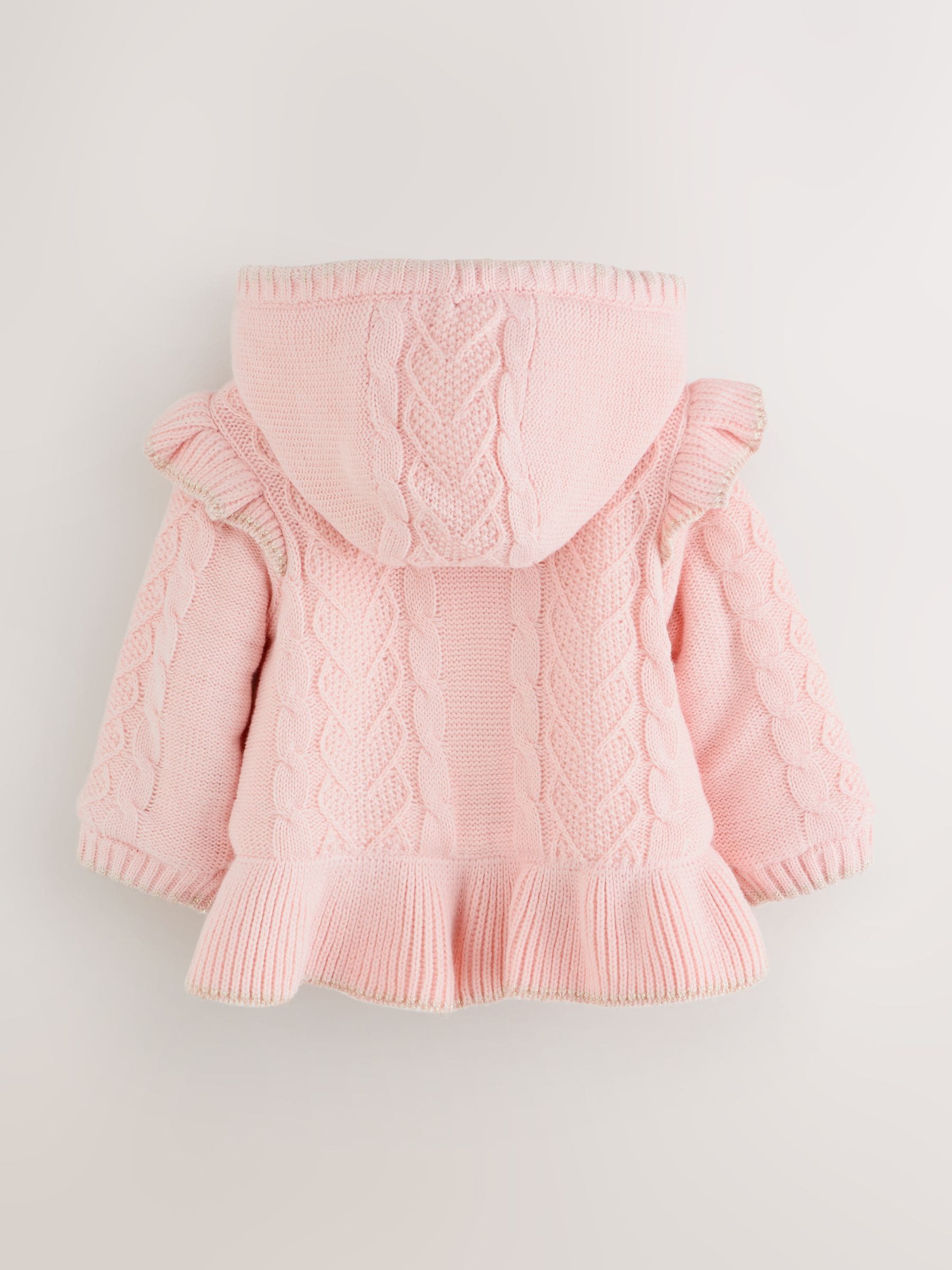 Roze - Baker by Ted Baker gebreide vestjas met strikdetail