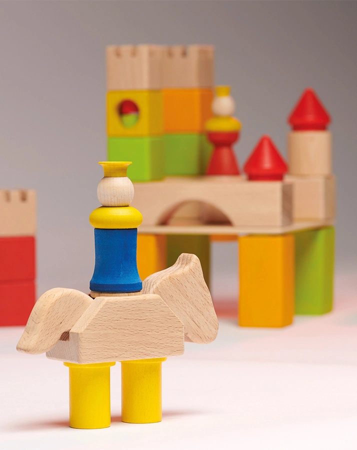 Bauklötze CUBIO BURG 48-teilig aus Holz