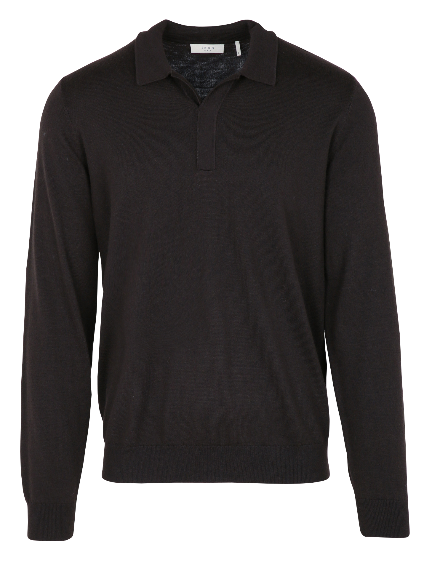 Polo regular manche longues | Marron