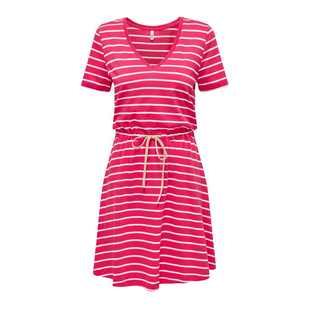 Only Robe à Rayure Rose Femme ONLY 15320317