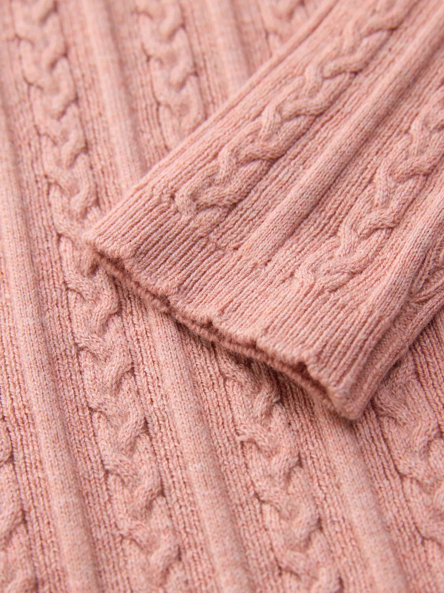 Roze - Trui met rolkraag (3 mnd-10 jr)