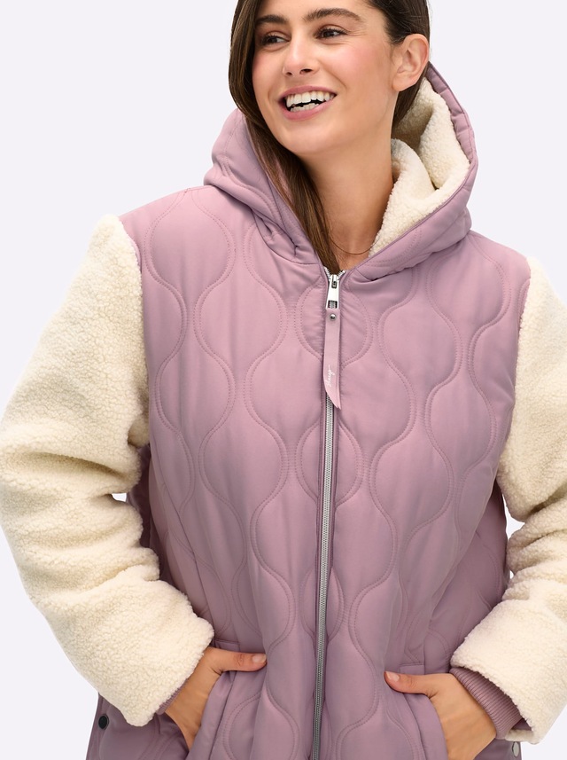 Sheego Steppjacke mit Kapuze